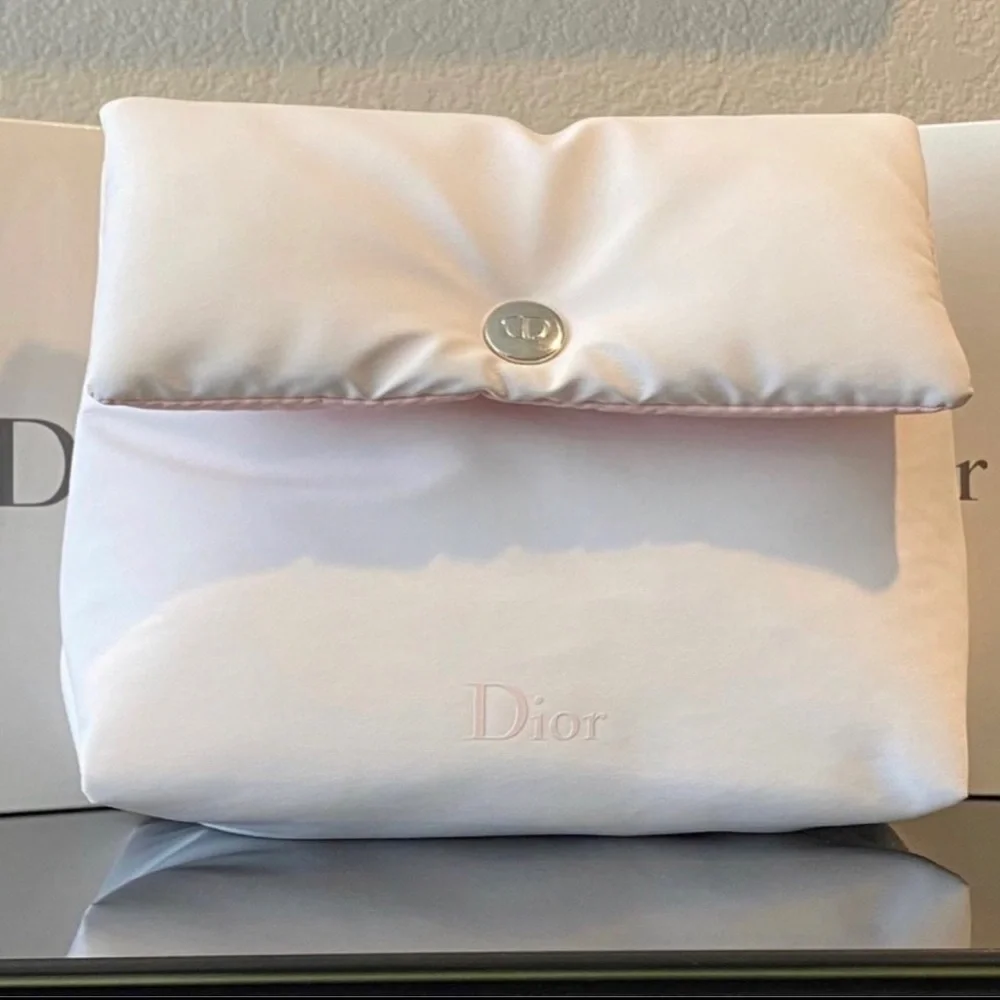 Dior Pillow Pouch Cosmetic Bag Diorshow Mascara Black Rouge 999 Dreamskin